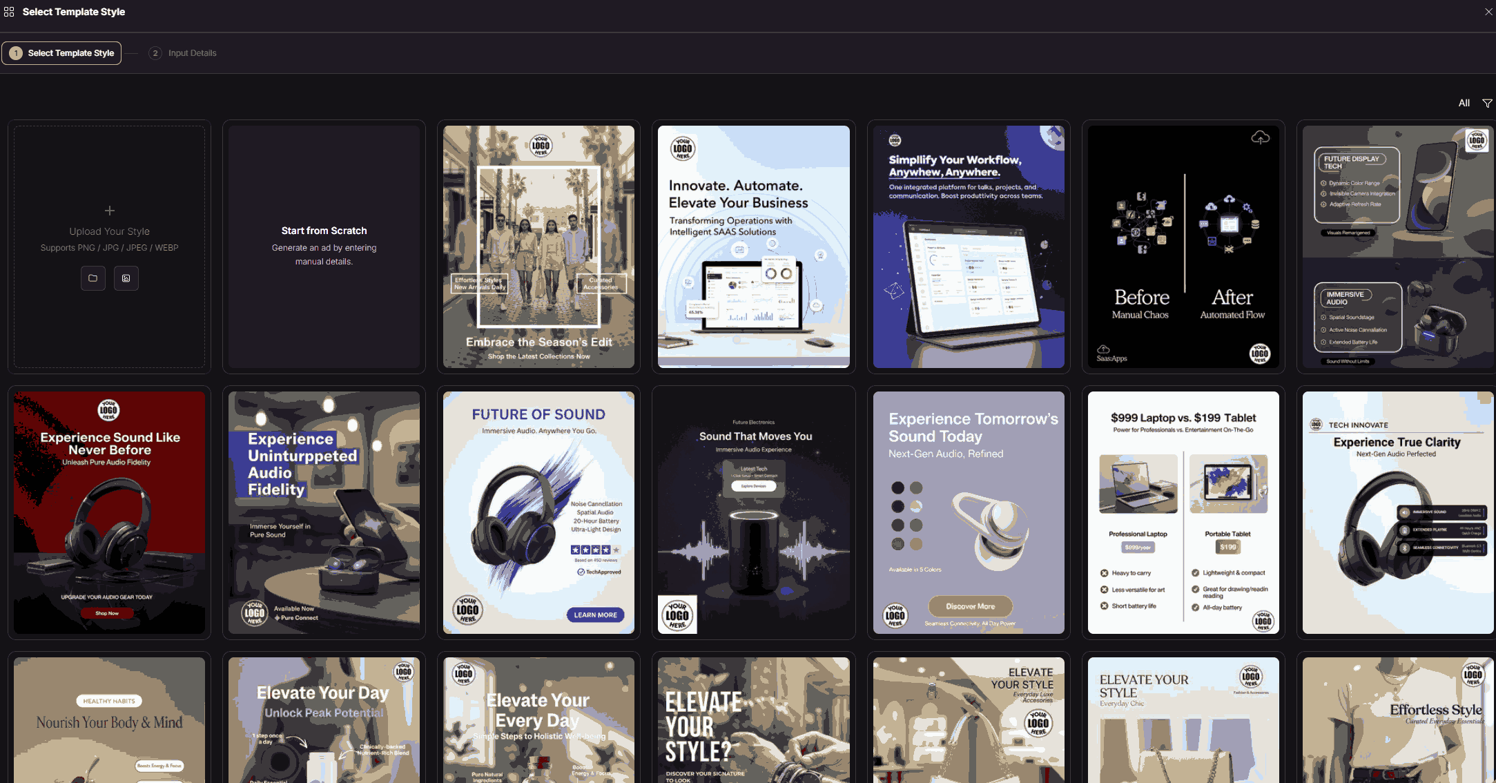 AdCreative AI copy generator