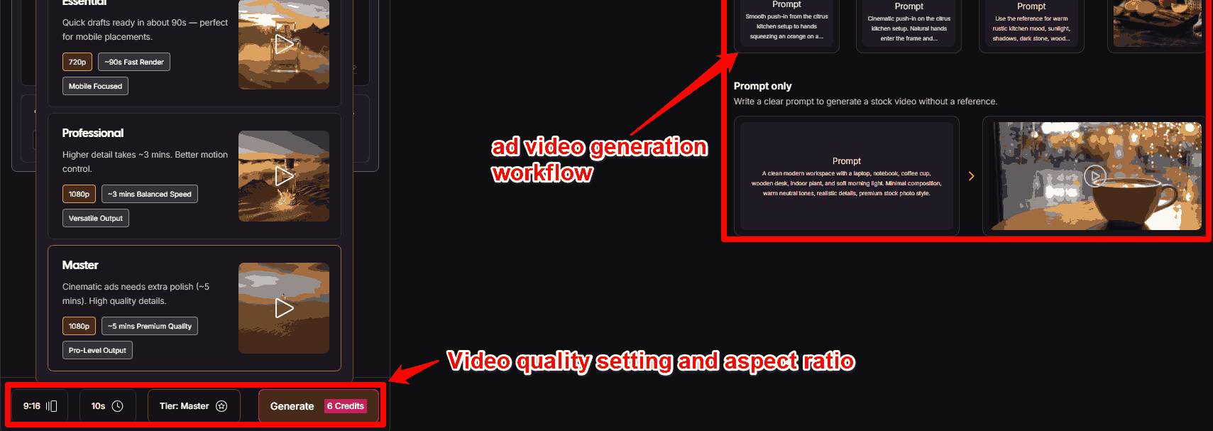 AdCreative credits system 1
