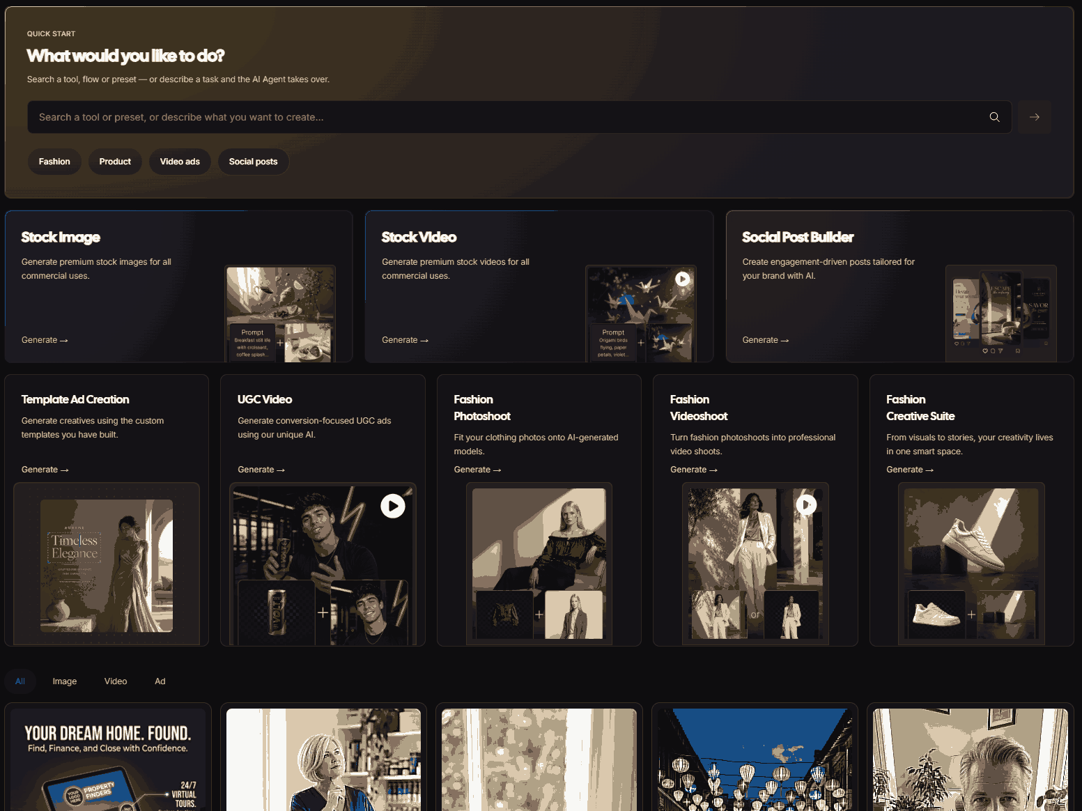 AdCreative dashboard