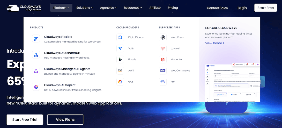 Cloudways features