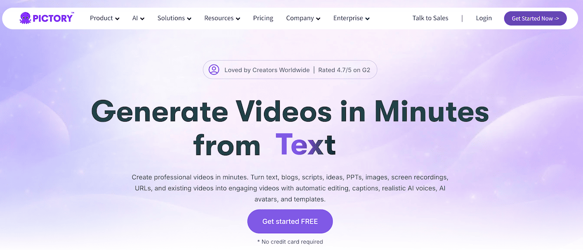 Pictory features